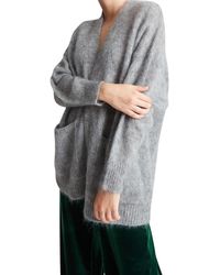 8pm Fine-knit Mohair Cardigan - Grey