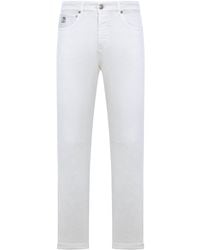 Brunello Cucinelli - Stretch Cotton Jeans - Lyst