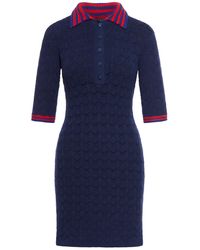 Gucci - Polo Dress In Cotton Lace - Lyst