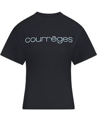 Courreges - Cotton T-Shirt With Print - Lyst