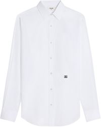 Celine - Loose Shirt In Cotton Poplin - Lyst