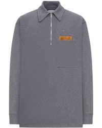 Bottega Veneta - Polo in jersey di cotone melange - Lyst