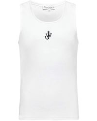 JW Anderson - Canotta con logo anchor jwa - Lyst