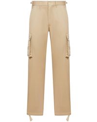 Celine - Cargo Pants In Cotton And Linen Black - Lyst