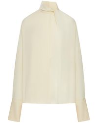 Tom Ford - Long-sleeved Silk Georgette Blouse - Lyst