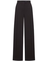Sportmax - Oversized Stretch Wool Pants - Lyst