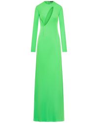 Tom Ford - Long Sleeve Slash Front Evening Dress - Lyst