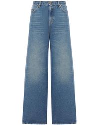 Golden Goose - Deluxe Brand Wide Leg Five-Pocket Jeans - Lyst