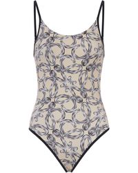 Loewe - X Paula's Ibiza Technical Jersey Swimsuit With All-Over Anagram Print - Lyst