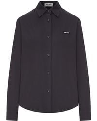 Miu Miu - Camicia in popeline stretch - Lyst