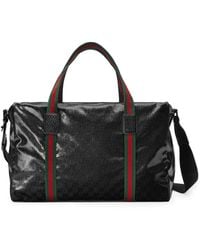 Gucci - Large Travel Bag With Web Detail - Lyst