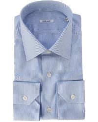 Fray - Striped Cotton Shirt - Lyst