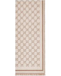 Gucci - Sciarpa in lana "gg" double face - Lyst