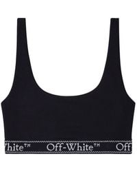 Off-White c/o Virgil Abloh - Logo-underband Crop Top - Lyst