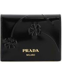Prada - Logo Leather Wallet - Lyst