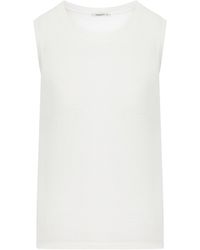 Transit - Comfort Wide Shoulder Jersey Tank Top - Lyst