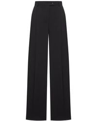 Sportmax - Oversized Stretch Wool Pants - Lyst