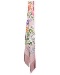 Gucci - Floral-Print Silk Scarf - Lyst