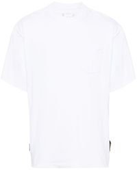Sacai - T-shirt in jersey di cotone - Lyst