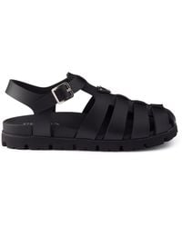 Prada - Rubber Cage Sandal - Lyst