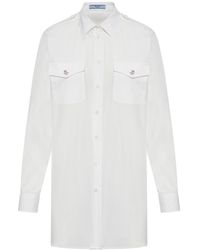 Prada - Shirt With Jewel Buttons - Lyst