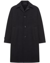 Tagliatore - Single-Breasted Wool Coat - Lyst