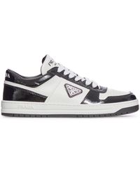 Prada - Sneakers downtown in pelle - Lyst