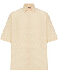Fendi - Camicia in jacquard ff - Lyst