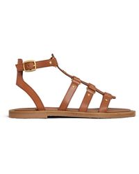 Celine - Lympia Gladiator Style Sandal In Calf Leather - Lyst