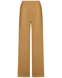 Max Mara Pure - Destiny Trousers In Linen Blend Canvas - Lyst