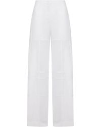 Jil Sander - Cotton Palazzo Trousers - Lyst