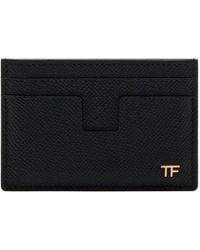 Tom Ford - Classic Small Grain Leather Card Holder - Lyst
