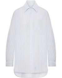 The Seafarer - Tara Oversized Striped Cotton Shirt - Lyst