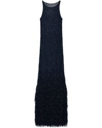 Giorgio Armani - Long Sequined Knit Dress - Lyst