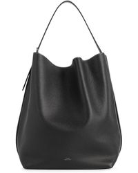 TOTEME - Borsa tote belted in pelle di vitello martellata - Lyst