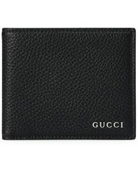 Gucci - Portafoglio bi-fold con logo - Lyst