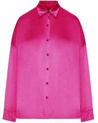 Dries Van Noten - Satin-Effect Silk Shirt - Lyst