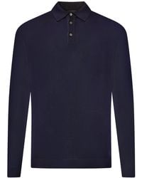 Roberto Collina - Fine Cotton Knit Polo Shirt - Lyst