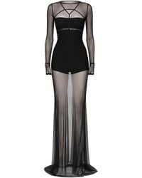 Rick Owens - Long Transparent Tulle Dress - Lyst