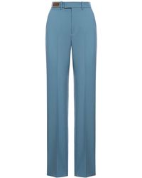 Gucci - Wool Trousers With Bit Label - Lyst