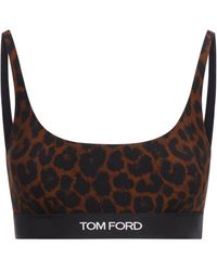 Tom Ford - Bralette stampa leopardo riflesso - Lyst