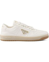 Prada - Downtown Leather Sneakers - Lyst
