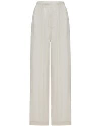 Balenciaga - Wide Leg Pyjama Pants - Lyst