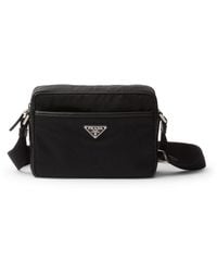 Prada - Re-Nylon And Saffiano Shoulder Bag - Lyst