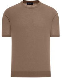 Nome G - Crew Neck Cotton Knitted T-Shirt - Lyst