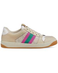 gucci screener sneaker pink