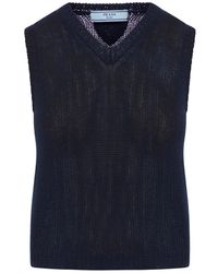 Prada - Gilet Sweater Cashmere F.5 - Lyst