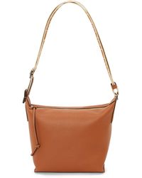 Loewe - Borsa a tracolla cubi piccola in pelle di vitello liscia e jacquard - Lyst
