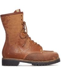 Visvim - Stivali scout moc-folk in pelle - Lyst