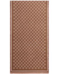 Gucci - Sciarpa in lana "gg" double face - Lyst
